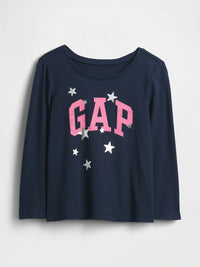 Gap Kız Bebek Logo Tshirt Lacivert