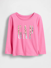 Gap Kız Bebek Logo Tshirt Pembe