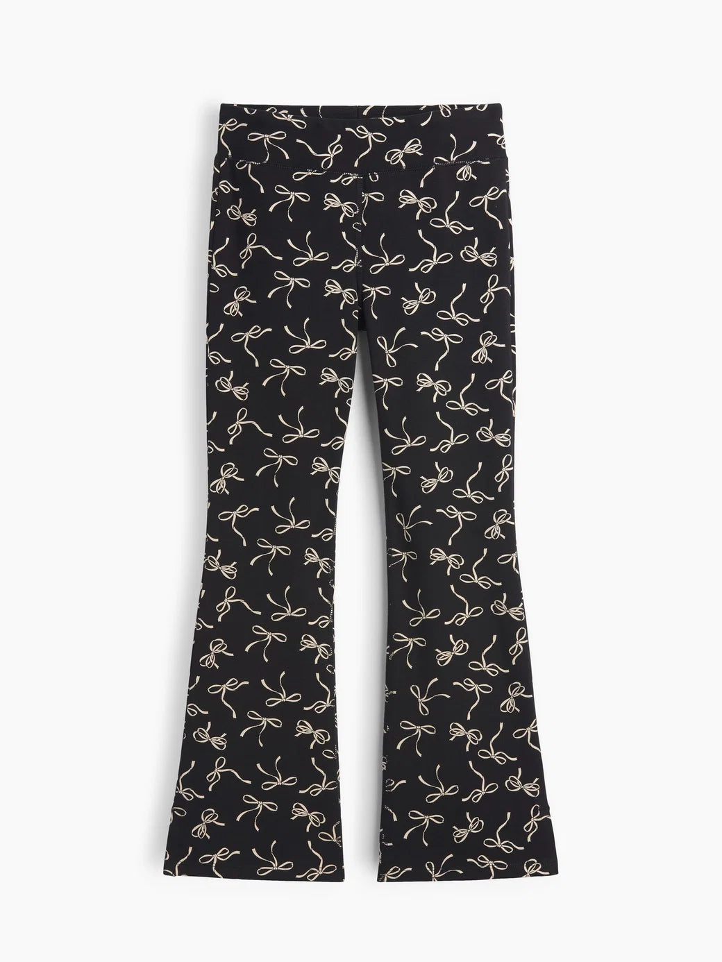 Gap Kız Çocuk Stretch Jersey Flare Tayt Siyah