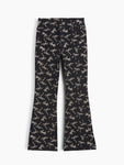 Gap Kız Çocuk Stretch Jersey Flare Tayt Siyah