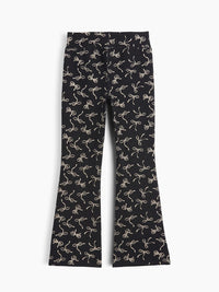 Gap Kız Çocuk Stretch Jersey Flare Tayt Siyah