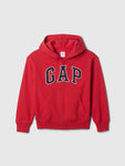 Gap Logo Çocuk Relaxed Fermuarlı Sweatshirt Kırmızı