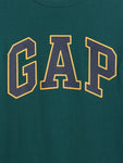 Gap Uzun Kol Logo Tshirt Yeşil