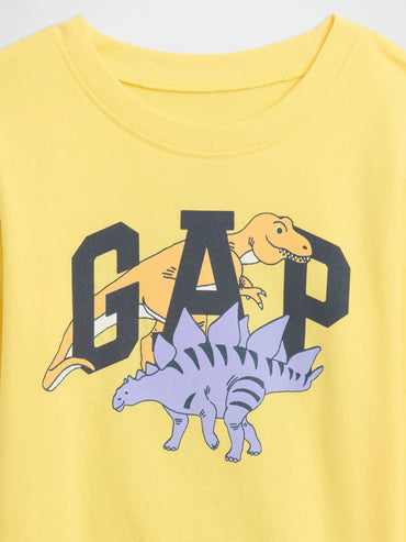 Gap Erkek Bebek Grafik Baskılı Tshirt Sarı