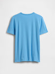 Gap Erkek Çocuk Kısa Kol Logo Tshirt Açık Mavi