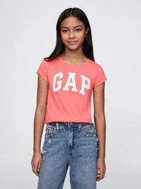 Gap Kız Çocuk Logo Kısa Kol Tshirt Pembe