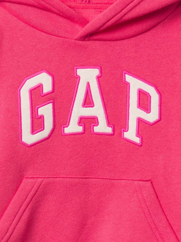 Gap Kız Bebek Logo Kapüşonlu Sweatshirt Pembe