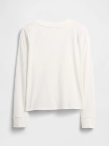 Gap Kız Çocuk Disney Oversized Grafik Tshirt Beyaz