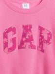 Gap Kız Çocuk Oversize Sweatshirt Grafik Desen Pembe