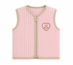 Miela Kids Kapitone Bebek Takımı Şeker Pembesi Teddy Bear Heart