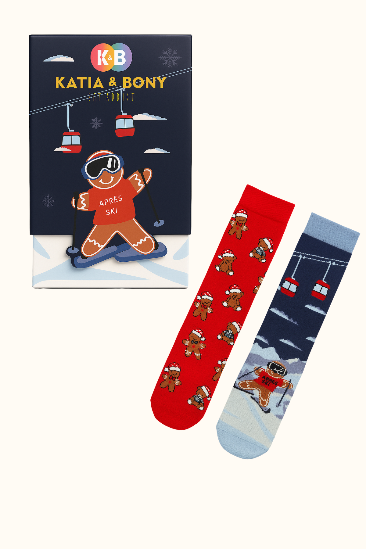 Katia & Bony Çocuk 2'li Snowboard Kutulu Soket Çorap