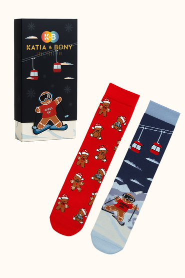 Katia & Bony Yetişkin Snowboard Kutulu 2'li Soket Çorap