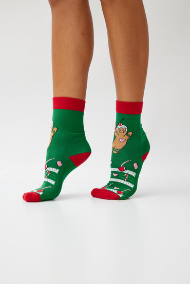 Katia & Bony Yetişkin Yılbaşı Soket Çorap Yeşil