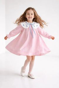 Le Petit Mico Jolie Bow Blue Elbise