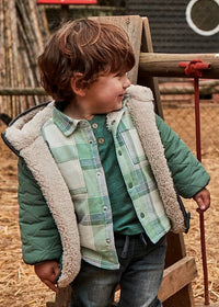 Mayoral Erkek Bebek Ekose Gömlek Astarlı Yeşil