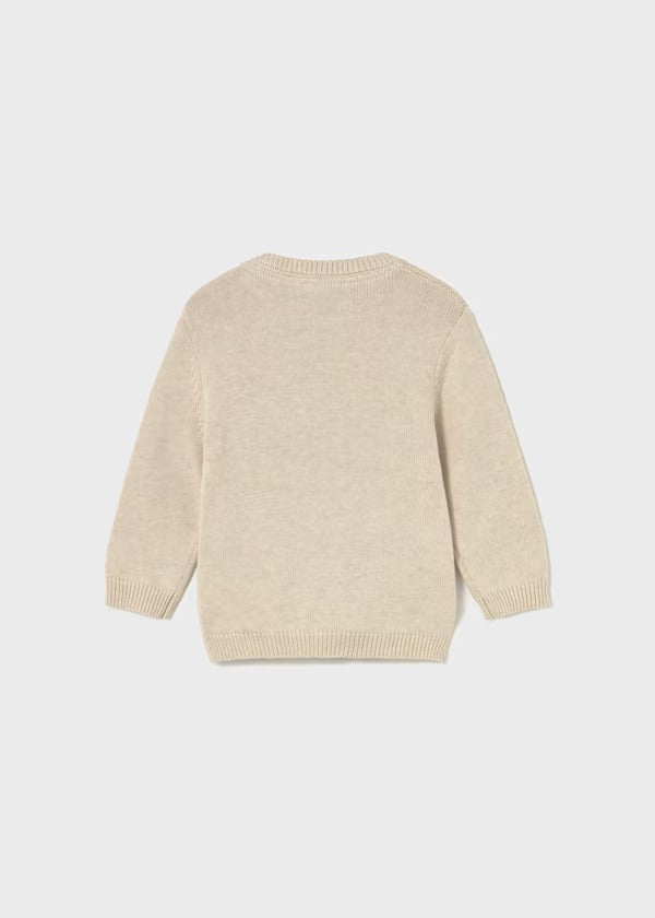 Mayoral Erkek Bebek Kazak Cepli Ayıcık Desenli Krem