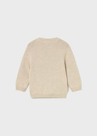 Mayoral Erkek Bebek Kazak Cepli Ayıcık Desenli Krem