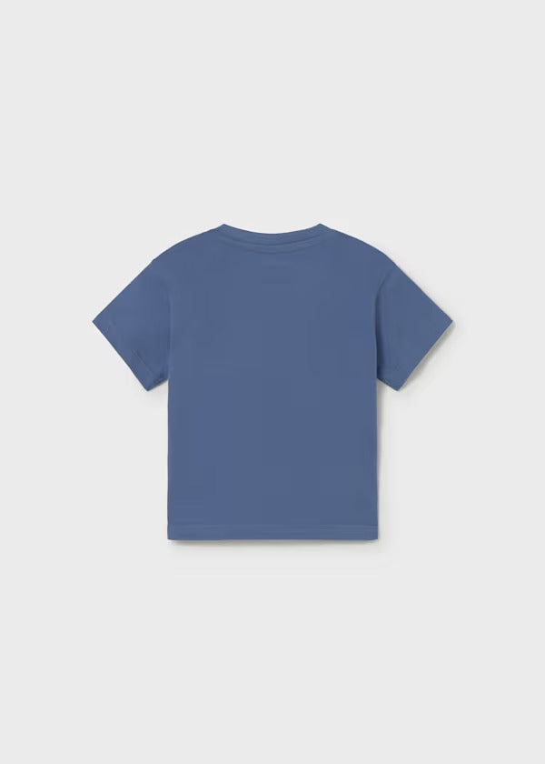 Mayoral Erkek Bebek Kısa Kol Tshirt Lacivert Baskılı
