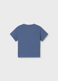 Mayoral Erkek Bebek Kısa Kol Tshirt Lacivert Baskılı