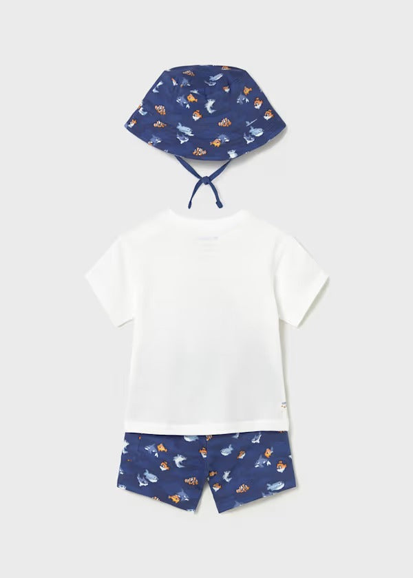 Mayoral Erkek Bebek Şapkalı Takım Lacivert