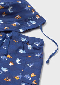 Mayoral Erkek Bebek Şapkalı Takım Lacivert