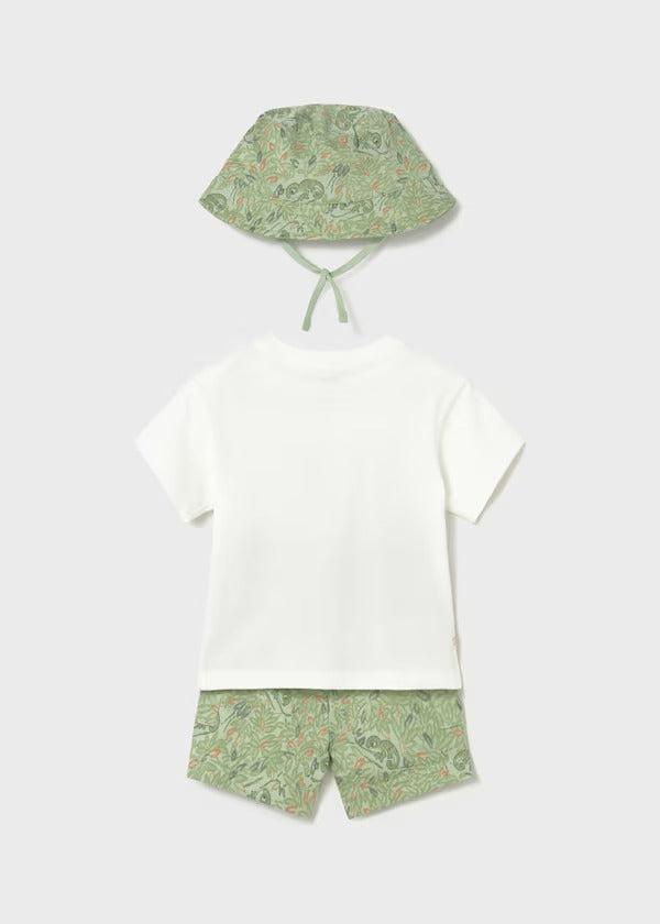 Mayoral Erkek Bebek Şapkalı Takım Mint