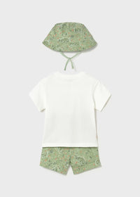 Mayoral Erkek Bebek Şapkalı Takım Mint