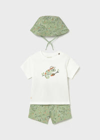 Mayoral Erkek Bebek Şapkalı Takım Mint