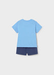 Mayoral Erkek Bebek Şort Tshirt Takım Mavi