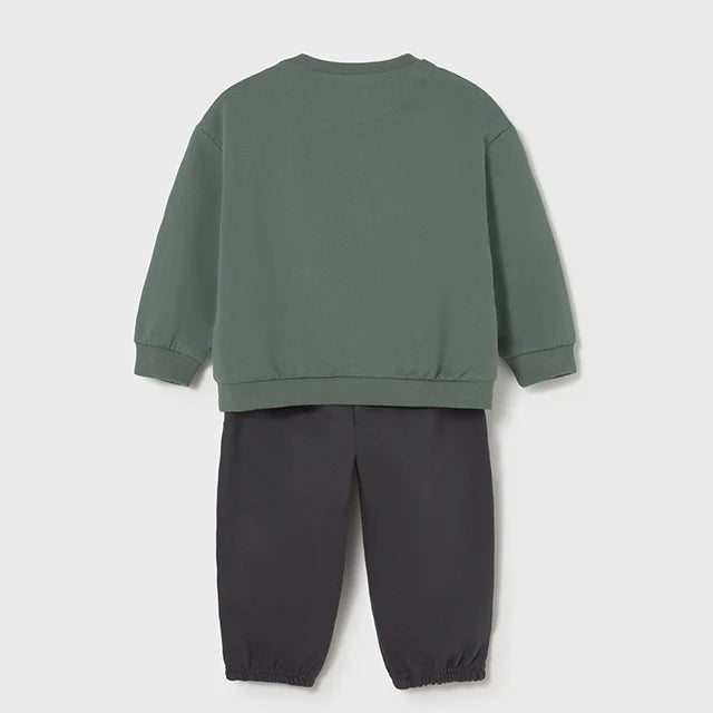 Mayoral Erkek Bebek Sweatshirt Eşofman İkili Set Yeşil