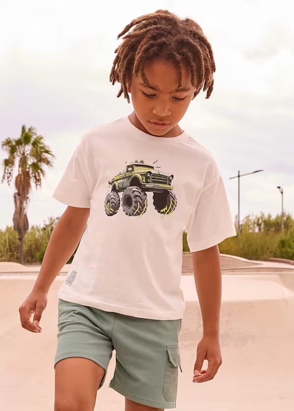 Mayoral Erkek Çocuk Kısa Kol Tshirt Beyaz