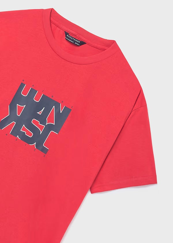 Mayoral Erkek Çocuk Kısa Kol Tshirt Baskılı Kırmızı