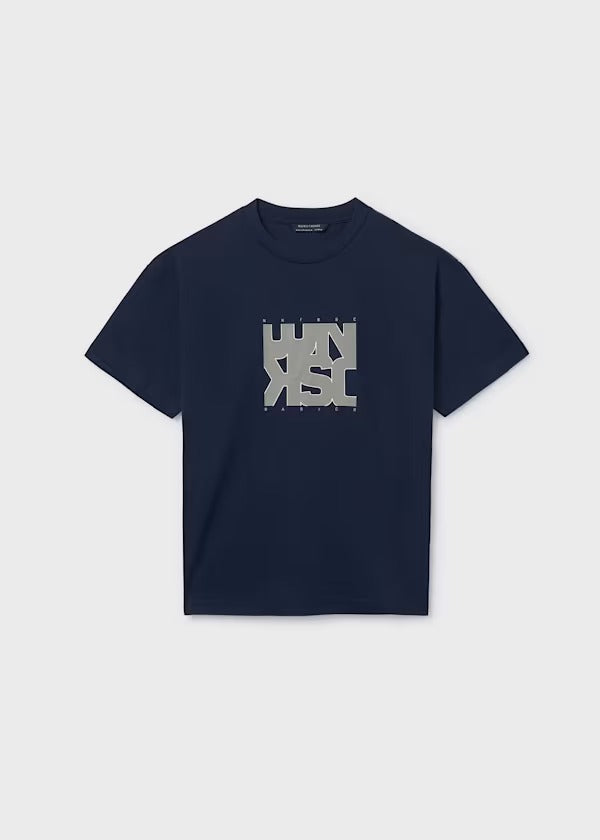 Mayoral Erkek Çocuk Kısa Kol Tshirt Baskılı Lacivert