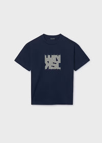 Mayoral Erkek Çocuk Kısa Kol Tshirt Baskılı Lacivert