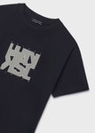 Mayoral Erkek Çocuk Kısa Kol Tshirt Baskılı Siyah