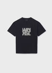 Mayoral Erkek Çocuk Kısa Kol Tshirt Baskılı Siyah