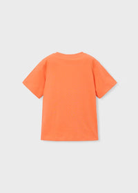 Mayoral Erkek Çocuk Kısa Kol Tshirt Baskılı Tshirt Turuncu