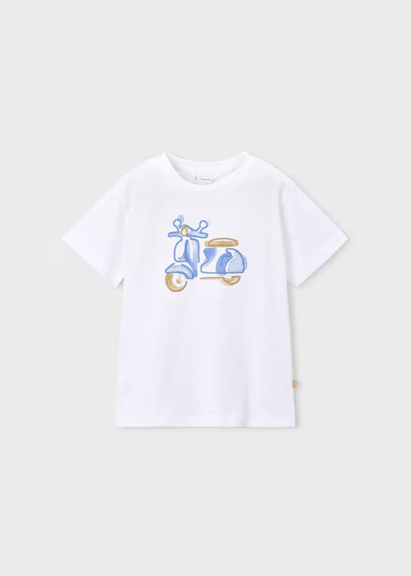Mayoral Erkek Çocuk Kısa Kol Tshirt Beyaz