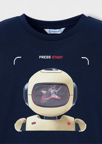 Mayoral Erkek Çocuk Kısa Kol Tshirt Robot Baskılı