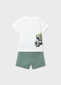 Mayoral Erkek Çocuk Kısa Kol Tshirt Şort Takımı Haki
