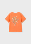 Mayoral Erkek Çocuk Kısa Kol Tshirt Turuncu Baskılı