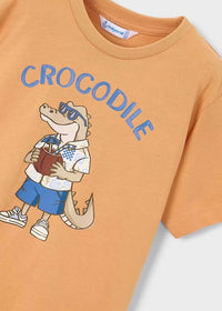Mayoral Erkek Çocuk Kısa Kol Tshirt Açık Turuncu