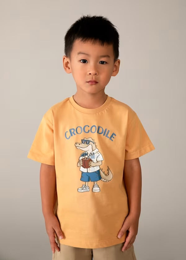 Mayoral Erkek Çocuk Kısa Kol Tshirt Açık Turuncu
