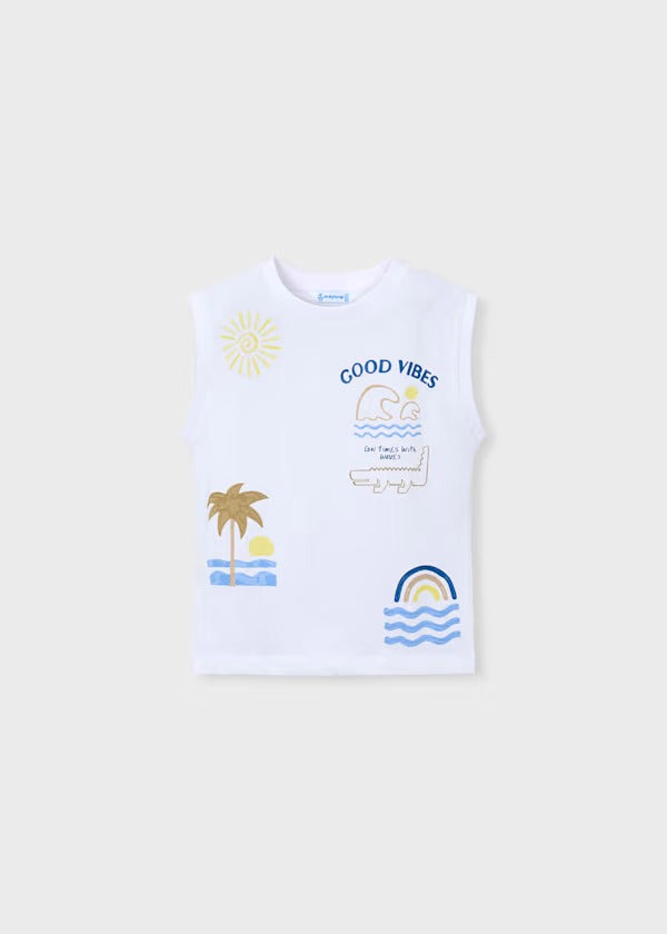 Mayoral Erkek Çocuk Kısa Kol Üçlü Tshirt Takım Sarı