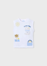 Mayoral Erkek Çocuk Kısa Kol Üçlü Tshirt Takım Sarı