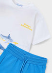 Mayoral Erkek Çocuk Tshirt Şort Takım Açık Mavi