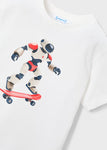 Mayoral Erkek Çocuk Tshirt Şort Takım Üçlü Kırmızı Beyaz