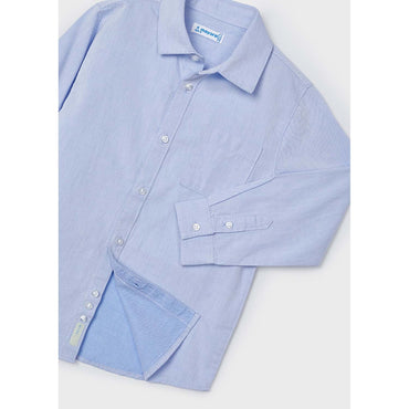 Mayoral Erkek Çocuk Uzun Kol Gömlek Mavi