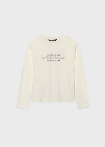 Mayoral Erkek Çocuk Uzun Kol Tshirt Krem 7050