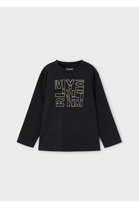 Mayoral Erkek Çocuk Uzun Kollu Tshirt Siyah